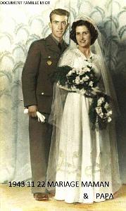 036a  1943 11 22 MARIAGE MAMAN PAPA 1